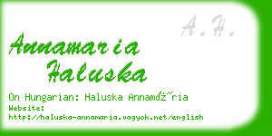 annamaria haluska business card